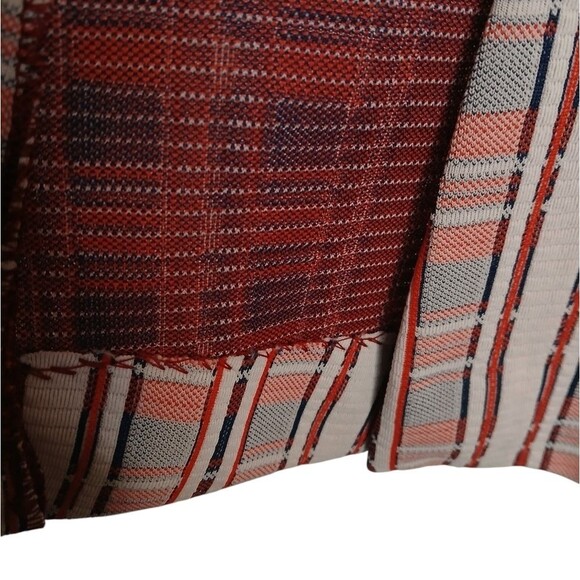 Vintage 70's Jantzen Beach Skirt Maxi A-Line Geometric Stripes Stretchy - Picture 6 of 11